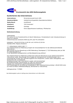 Seite 1 von 1 AMS eJob-Room f&uuml;r BewerberInnen
