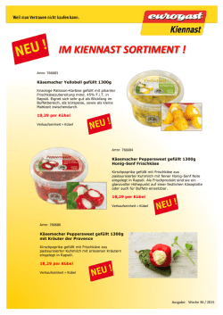 im kiennast sortiment - bei Eurogast Kiennast