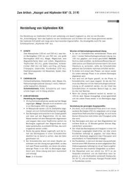 Herstellung von h&uuml;pfendem Kitt