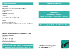JAHRESTAGUNG 2016 - Integrationsportal Sachsen