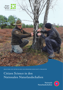 Citizen Science in den Nationalen Naturlandschaften