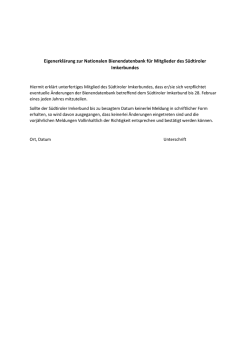 Eigenerkl&auml;rung zur Nationalen Bienendatenbank