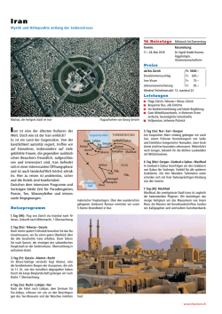 Iran ist eine der &auml;ltesten Kulturen der Welt. Doch wie ist der Iran