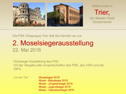 Willkommen in Trier, der ältesten Stadt Deutschlands