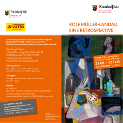 Folder Ausstellung Müller-Landau