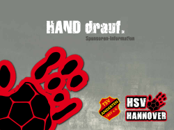 HAND drauf. - HSV Hannover
