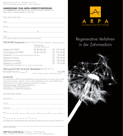 ARPA-Herbstsymposium