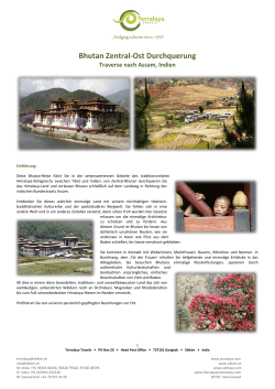 Pdf : Bhutan Zentral-Ost Durchquerung