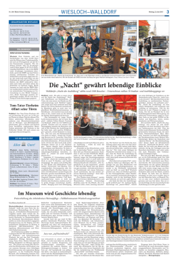 Die &bdquo;Nacht&ldquo; gew&auml;hrt lebendige Einblicke