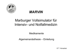 MARVIN Marburger Vollsimulator f&uuml;r Intensiv