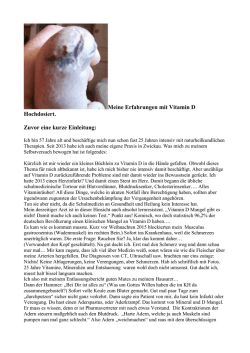 Meine Erfahrungen mit Vitamin D Hochdosiert - Ferienland