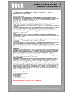 Pflege Naturstein PDF - bei der Böck Natursteintechnik GmbH