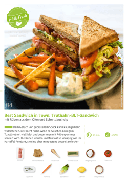 Best Sandwich in Town: Truthahn-BLT-Sandwich