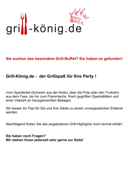 2. Grill-König.de - der Grillspaß für Ihre Party