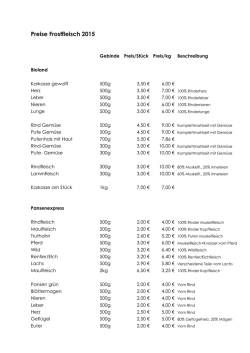 Preise Frostfleisch 2015 - Tierzentrum Naturvertrauen