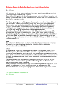 Einfache Spiele f&uuml;r Zwischendurch und viele Gelegenheiten