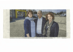 Familienbande: Corinna, Klaus und Silvia Dussa (von links) feiern