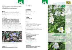 Naturschutzwacht Ausbildung – 2. Teil 11.–16. April - ANL