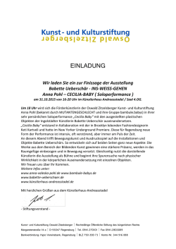 INS-WEISS-GEHEN Anna Pohl &ndash; CECILIA