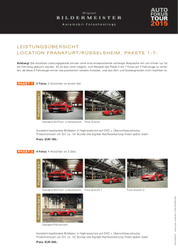 Leistungsübersicht Frankfurt 2015