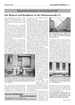 Historische Ansichten von Eutritzsch (80) Die B&auml;ckerei und