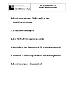 Informationsmaterial Q-Phase Start 2015 - marcel-breuer