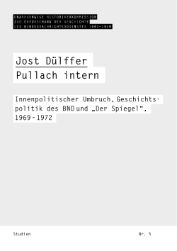 Jost D&uuml;lffer Pullach intern