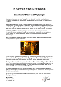 In Othmarsingen wird getanzt