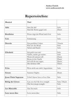 Komplettes Repertoire als PDF
