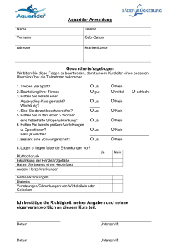 Anmeldeformular