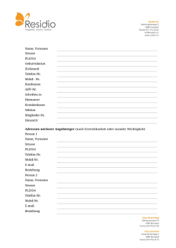 Name, Vorname Strasse PLZ/Ort Geburtsdatum Zivilstand Telefon