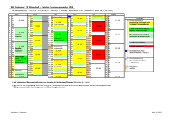 FH Dortmund, FB Wirtschaft - Zeitplan Sommersemester 2016