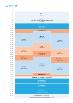 /// Zeitplan /// in