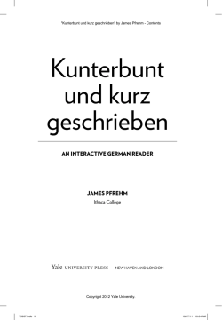 Kunterbunt und kurz geschrieben