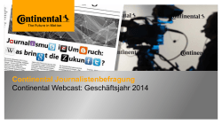 Continental-Journalistenbefragung