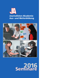 Journalisten-Akademie Aus