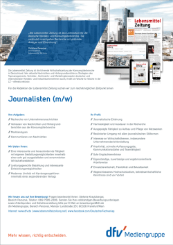 Journalisten (m/w)
