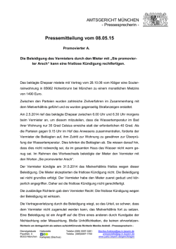 Der Präsident des Amstgerichts