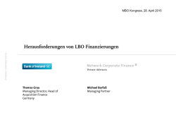 IHS Pitch - Private Equity Forum NRW eV