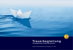 Imagebroschüre - Bundesverband Trauerbegleitung