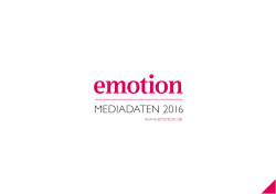 EMOTION Mediadaten 2016