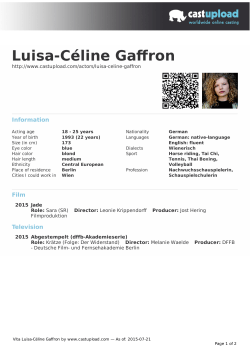 Luisa-Céline Gaffron