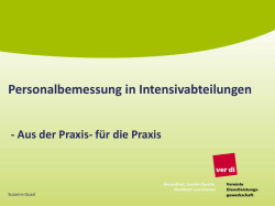 Intensivpflege zumessen - Schichtplan