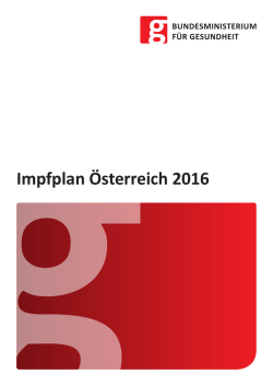 Impfplan Österreich 2016