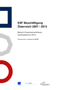 ESF Beschäftigung Österreich 2007