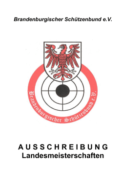 Disziplinbeschreibungen - des Brandenburgischen Sch&uuml;tzenbundes