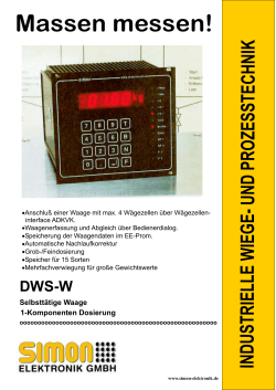 Datenblatt DWS-W - Simon Elektronik GmbH