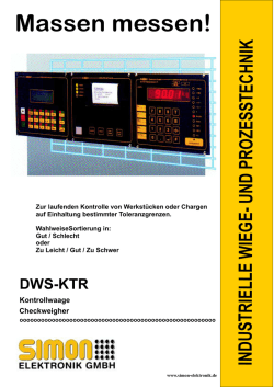 INDUSTRIELLE WIEGE- UND