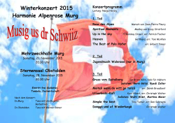 . Winterkonzert 2015 Harmonie Alpenrose Murg