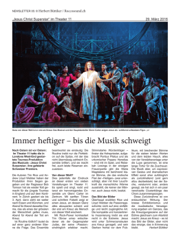 Immer heftiger &ndash; bis die Musik schweigt
